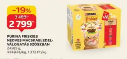 Auchan PURINA FRISKIES NEDVES MACSKAELEDEL-VÁLOGATÁS SZÓSZBAN ajánlat