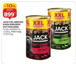 Auchan JACK XXL NEDVES RAGU KONZERV KUTYAELEDEL ajánlat