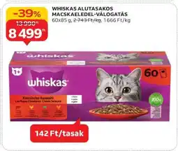 Auchan Whiskas Alutasakos Macskaeledel Válogatás ajánlat