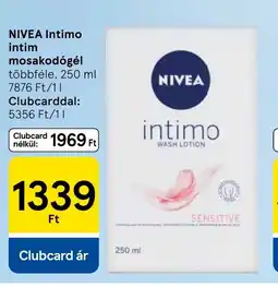 Tesco NIVEA Intimo intim mosakodógél ajánlat