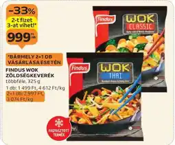 Auchan FINDUS Wok zöldségkeverék ajánlat