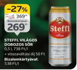 Auchan STEFFL VILÁGOS DOBOZOS SÖR ajánlat