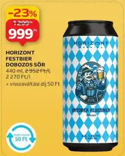 Auchan HORIZONT FESTBIER DOBOZOS SÖR ajánlat