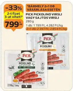 Auchan PICK PICKOLINO VIRSLI VAGY SAJTOS VIRSLI ajánlat