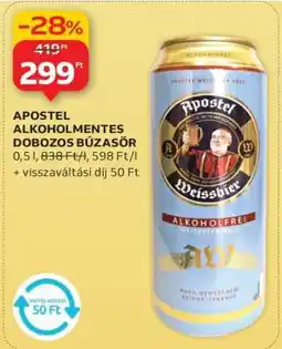Auchan APOSTEL ALKOHOLMENTES DOBOZOS BÚZASÖR ajánlat
