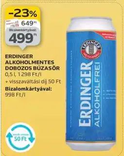 Auchan Erdinger Alkoholmentes Dobozos Búzasör ajánlat