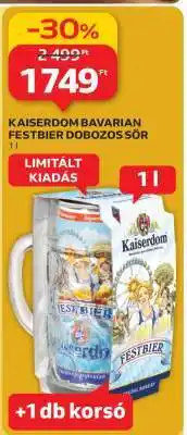 Auchan KAISERDOM BAVARIAN FESTBIER DOBOZOS SÖR ajánlat