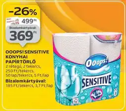 Auchan Ooops! Sensitive Konyhai Papírtörlő ajánlat