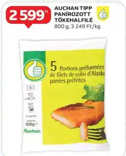 Auchan AUCHAN TIPP PANÍROZOTT TŐKEHALFILÉ ajánlat