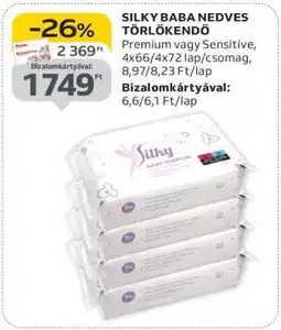 Auchan SILKY BABA NEDVES TÖRLŐKENDŐ ajánlat