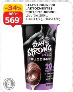 Auchan STAY STRONG PRO LAKTÓZMENTES PROTEIN PUDDING ajánlat