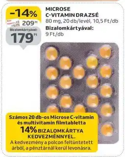 Auchan MICROSE C-VITAMIN DRAZSÉ ajánlat