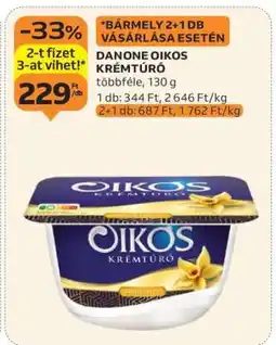 Auchan Danone Oikos krémtúró ajánlat