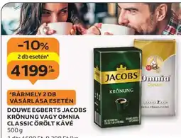 Auchan Douwe Egberts Jacobs Krönung vagy Omnia Classic Őrölt Kávé ajánlat