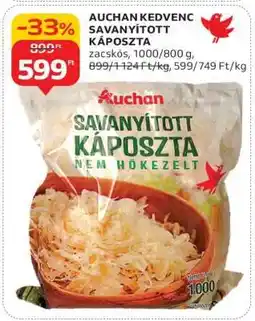 Auchan AUCHAN KEDVENC SAVANYÍTOTT KÁPOSZTA ajánlat
