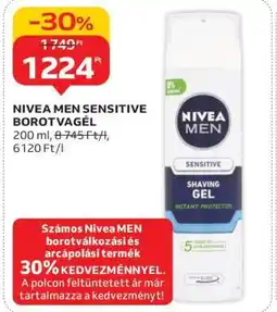 Auchan NIVEA MEN SENSITIVE BOROTVAGÉL ajánlat