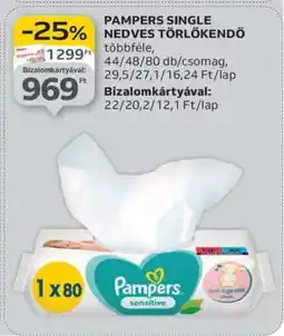 Auchan Pampers Single Nedves Törlőkendő ajánlat