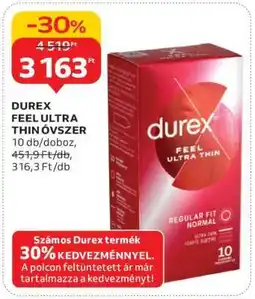 Auchan Durex Feel Ultra Thin óvszer ajánlat