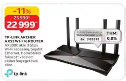 Auchan TP-LINK ARCHER AX53 WI-FI 6 ROUTER ajánlat