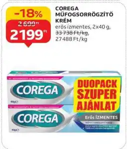 Auchan COREGA Műfogsorrögzítő Krém ajánlat
