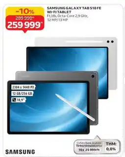 Auchan Samsung Galaxy Tab S10 FE+ Wi-Fi Tablet ajánlat