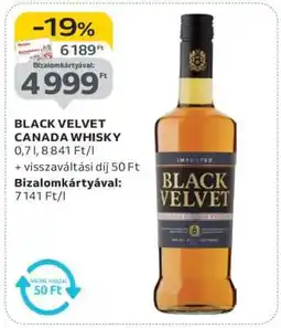 Auchan BLACK VELVET CANADA WHISKY ajánlat