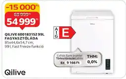 Auchan QILIVE 600183152 99L FAGYASZTÓLÁDA ajánlat