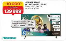 Auchan HISENSE 55A6Q 4K UHD SMART LED TV ajánlat