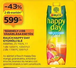 Auchan Rauch Happy Day Gyümölcslé ajánlat