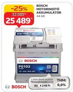 Auchan BOSCH MOTORINDÍTÓ AKKUMULÁTOR ajánlat