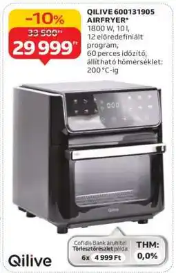 Auchan QILIVE 600131905 AIRFRYER ajánlat