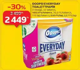 Auchan Ooops! Everyday Toalettpapír ajánlat