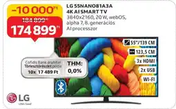 Auchan LG 55NANO81A3A 4K AI SMART TV ajánlat