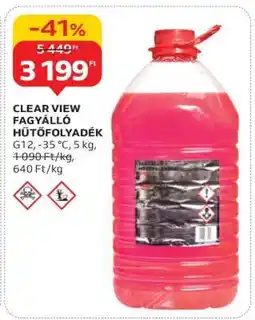 Auchan CLEAR VIEW FAGYÁLLÓ HŰTŐFOLYADÉK ajánlat