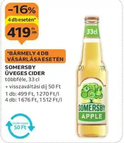 Auchan Somersby üveges cider ajánlat