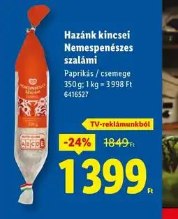 Lidl Hazánk kincsei Nemespenészes szalámi ajánlat