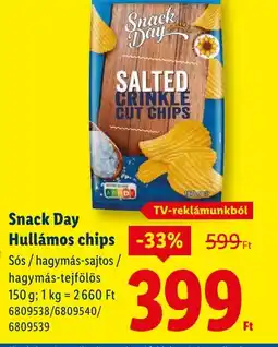 Lidl Snack Day Hullámos chips ajánlat