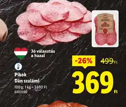Lidl Pikok Dán szalámi ajánlat
