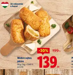 Lidl Medve sajtos párna ajánlat