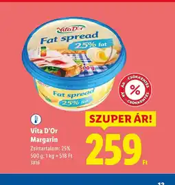 Lidl Vita D'Or Margarin ajánlat