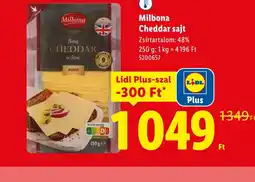 Lidl Milbona Cheddar sajt ajánlat