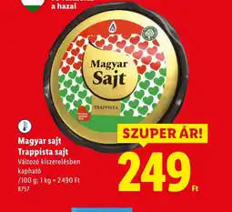 Lidl Magyar Sajt Trappista ajánlat