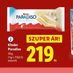 Lidl Kinder Paradiso ajánlat