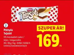 Lidl Pöttyös Tejsüti ajánlat