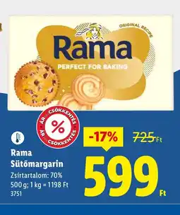 Lidl Rama Sütőmargarin ajánlat
