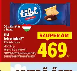 Lidl Tibi Tejcsokoládé ajánlat
