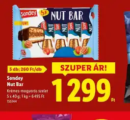 Lidl Sondey Nut Bar ajánlat