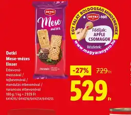 Lidl Detki Mese-mézes linzer ajánlat