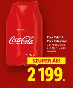 Lidl Coca Cola / Coca Cola Zero ajánlat