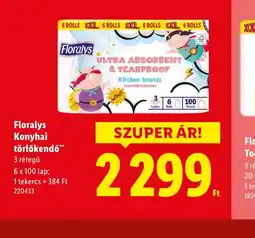 Lidl Floralys Konyhai törlőkendő ajánlat